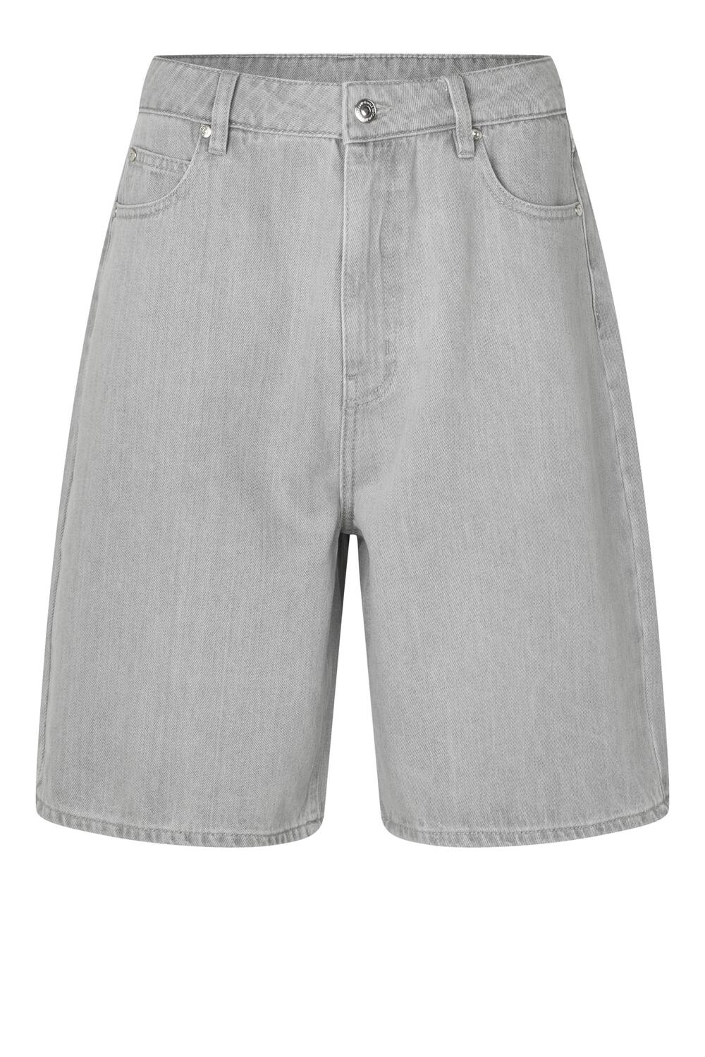 Esso Bermuda Shorts - Light Grey Denim